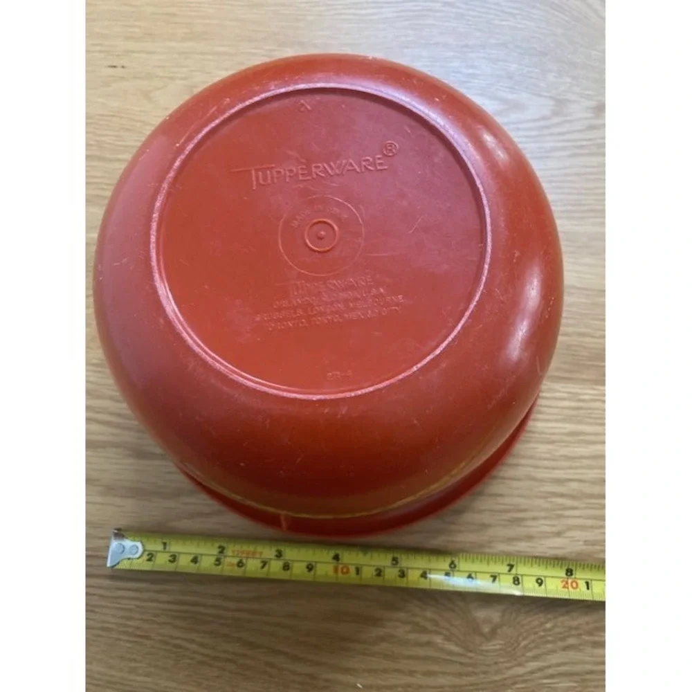 Tupperware Mixing Serving Bowls Lot of 6 Multi Size Color Good Vintage Plastic